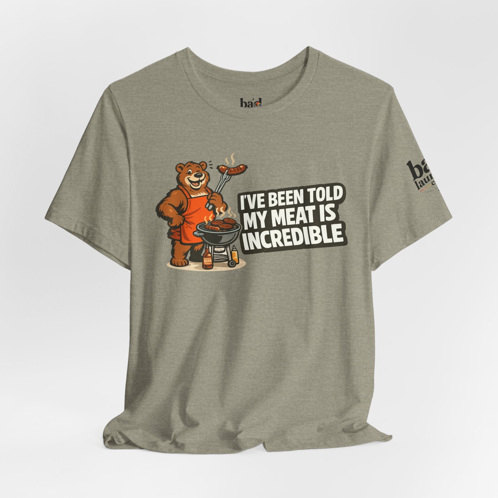 Funny BBQ Bear T-Shirt for Men | I've Been Told My Meat Is Incredible Graphic Tee | Gay Bear Humor Shirt | LGBTQ Pride - Image 24