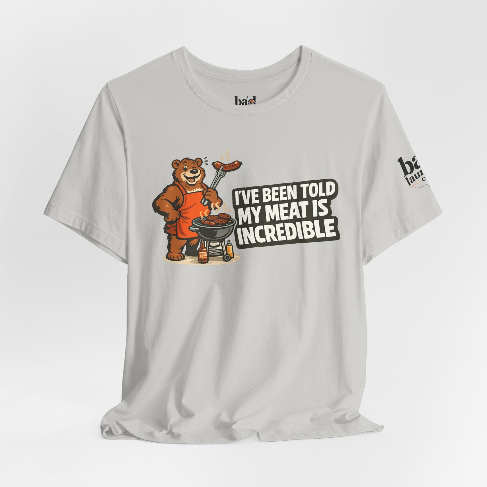 Funny BBQ Bear T-Shirt for Men | I've Been Told My Meat Is Incredible Graphic Tee | Gay Bear Humor Shirt | LGBTQ Pride - Image 21