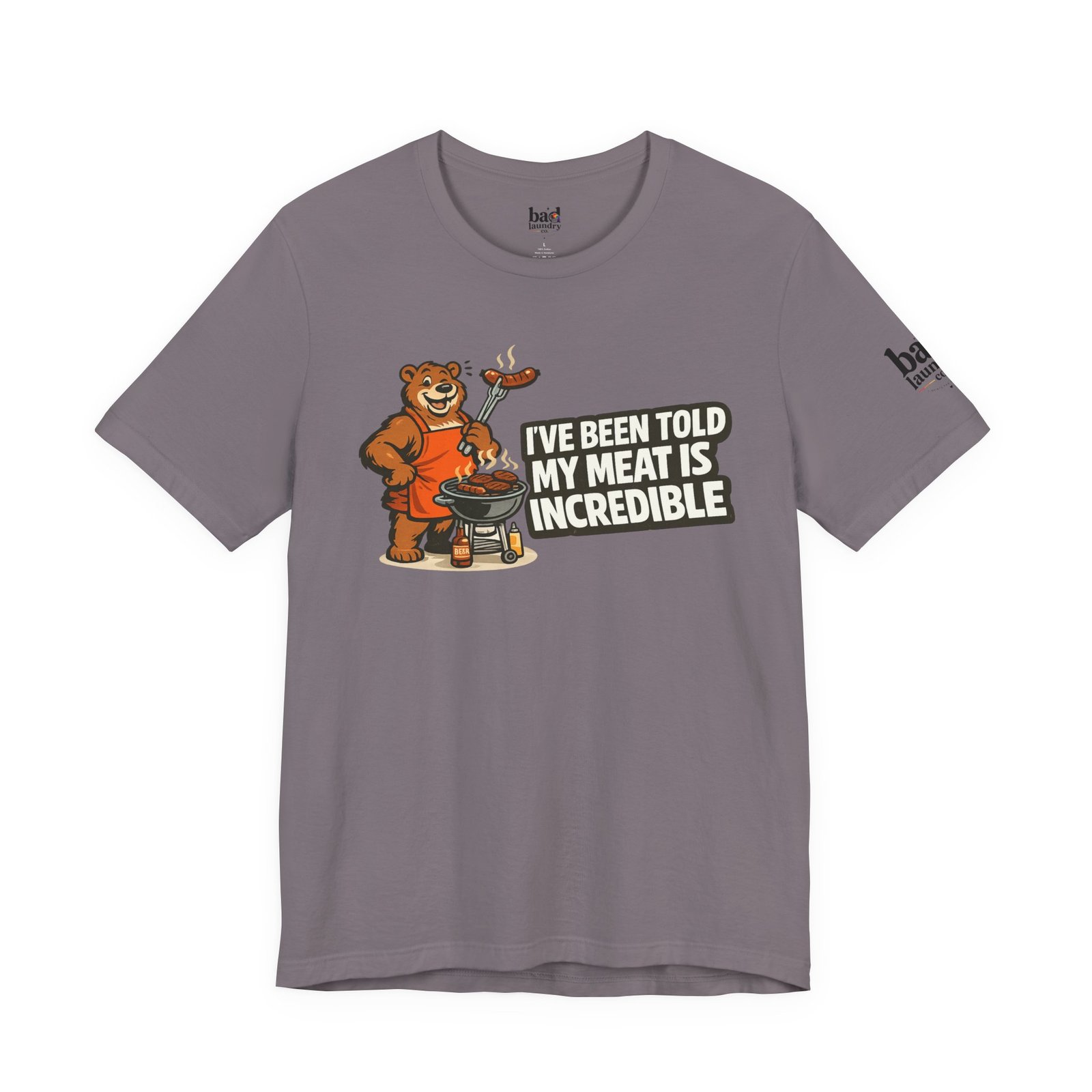 Funny BBQ Bear T-Shirt for Men | I've Been Told My Meat Is Incredible Graphic Tee | Gay Bear Humor Shirt | LGBTQ Pride - Image 43