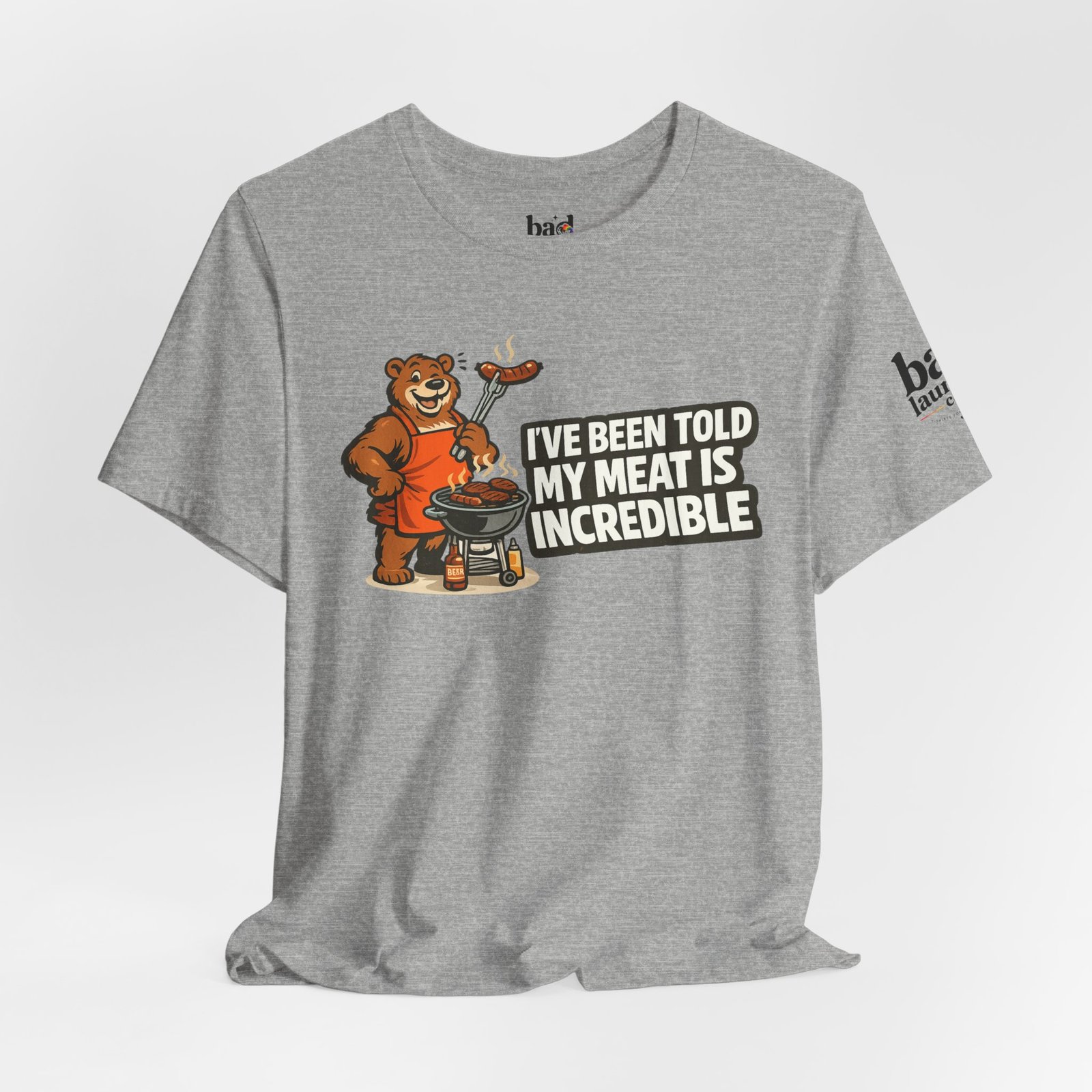 Funny BBQ Bear T-Shirt for Men | I've Been Told My Meat Is Incredible Graphic Tee | Gay Bear Humor Shirt | LGBTQ Pride - Image 33