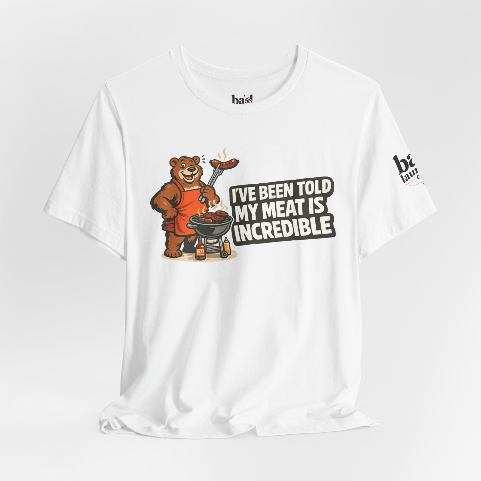 Funny BBQ Bear T-Shirt for Men | I've Been Told My Meat Is Incredible Graphic Tee | Gay Bear Humor Shirt | LGBTQ Pride - Image 6