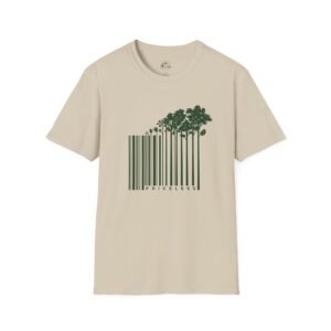 Priceless Forest Barcode T-Shirt, Nature Hiking Outdoor Graphic Tee