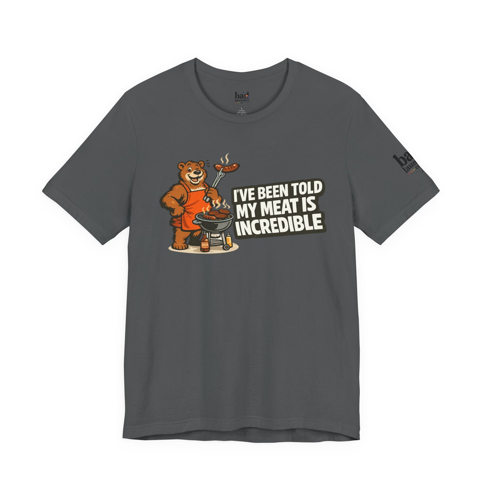 Funny BBQ Bear T-Shirt for Men | I've Been Told My Meat Is Incredible Graphic Tee | Gay Bear Humor Shirt | LGBTQ Pride - Image 37