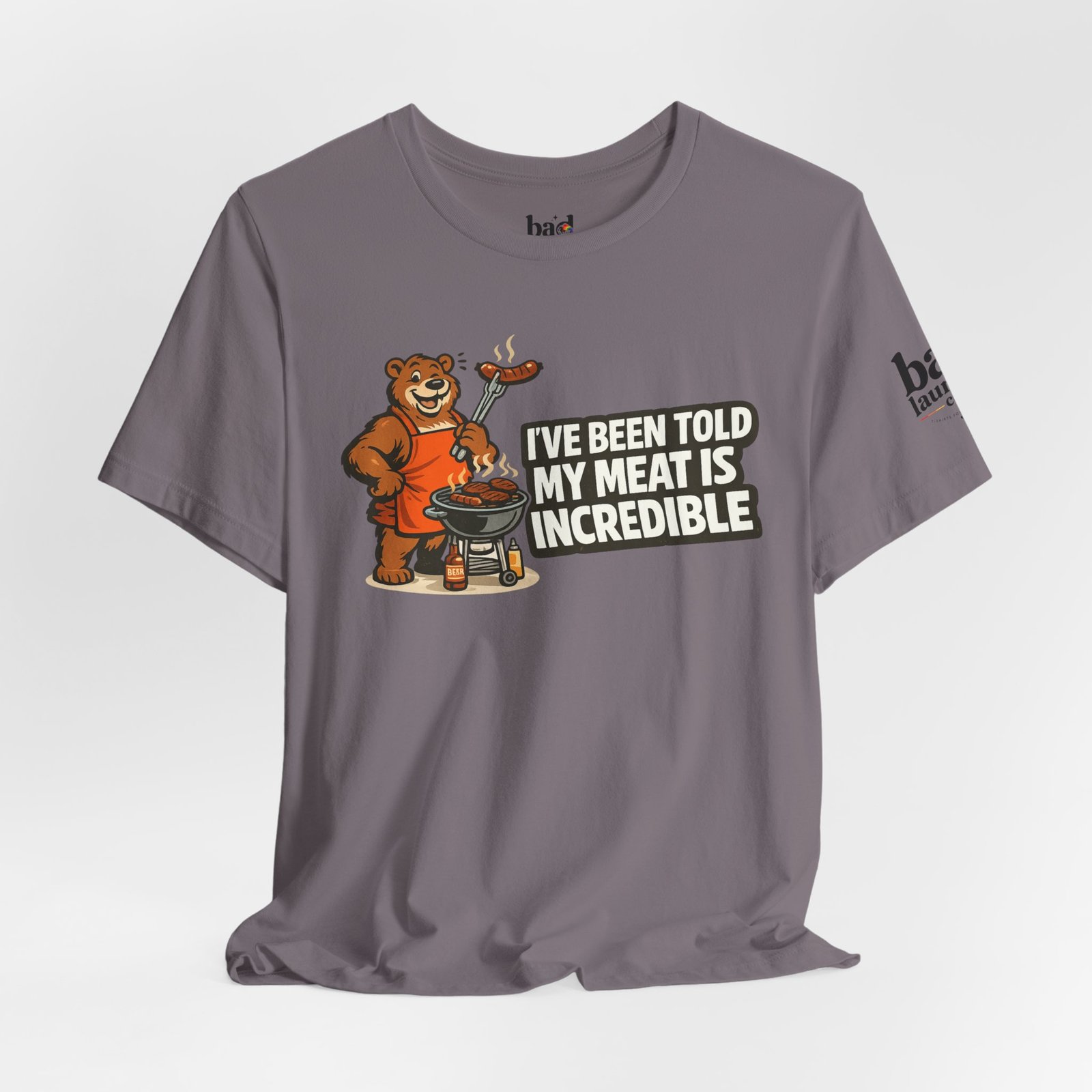 Funny BBQ Bear T-Shirt for Men | I've Been Told My Meat Is Incredible Graphic Tee | Gay Bear Humor Shirt | LGBTQ Pride - Image 45