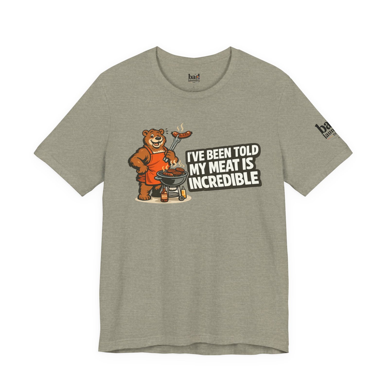 Funny BBQ Bear T-Shirt for Men | I've Been Told My Meat Is Incredible Graphic Tee | Gay Bear Humor Shirt | LGBTQ Pride - Image 22