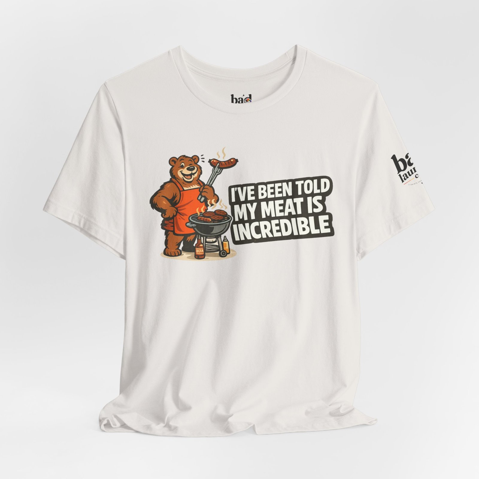 Funny BBQ Bear T-Shirt for Men | I've Been Told My Meat Is Incredible Graphic Tee | Gay Bear Humor Shirt | LGBTQ Pride - Image 18